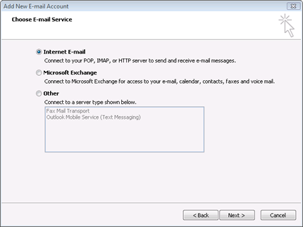 Outlook 2007 at Email Address Store